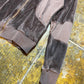 Fly Up Zip Through Velour Sweatshirt Brown 2000s y2k - XS