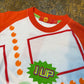 Chupa Chups Short Sleeve Baby Top White Orange - XS