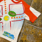 Chupa Chups Short Sleeve Baby Top White Orange - XS