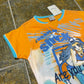 Toboggan Short Sleeve Top Baby Tee Orange Multicolor - XS/S