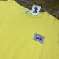 Uncle Sam Short Sleeve Sweatshirt Yellow 2000s y2k Deadstock - M/L