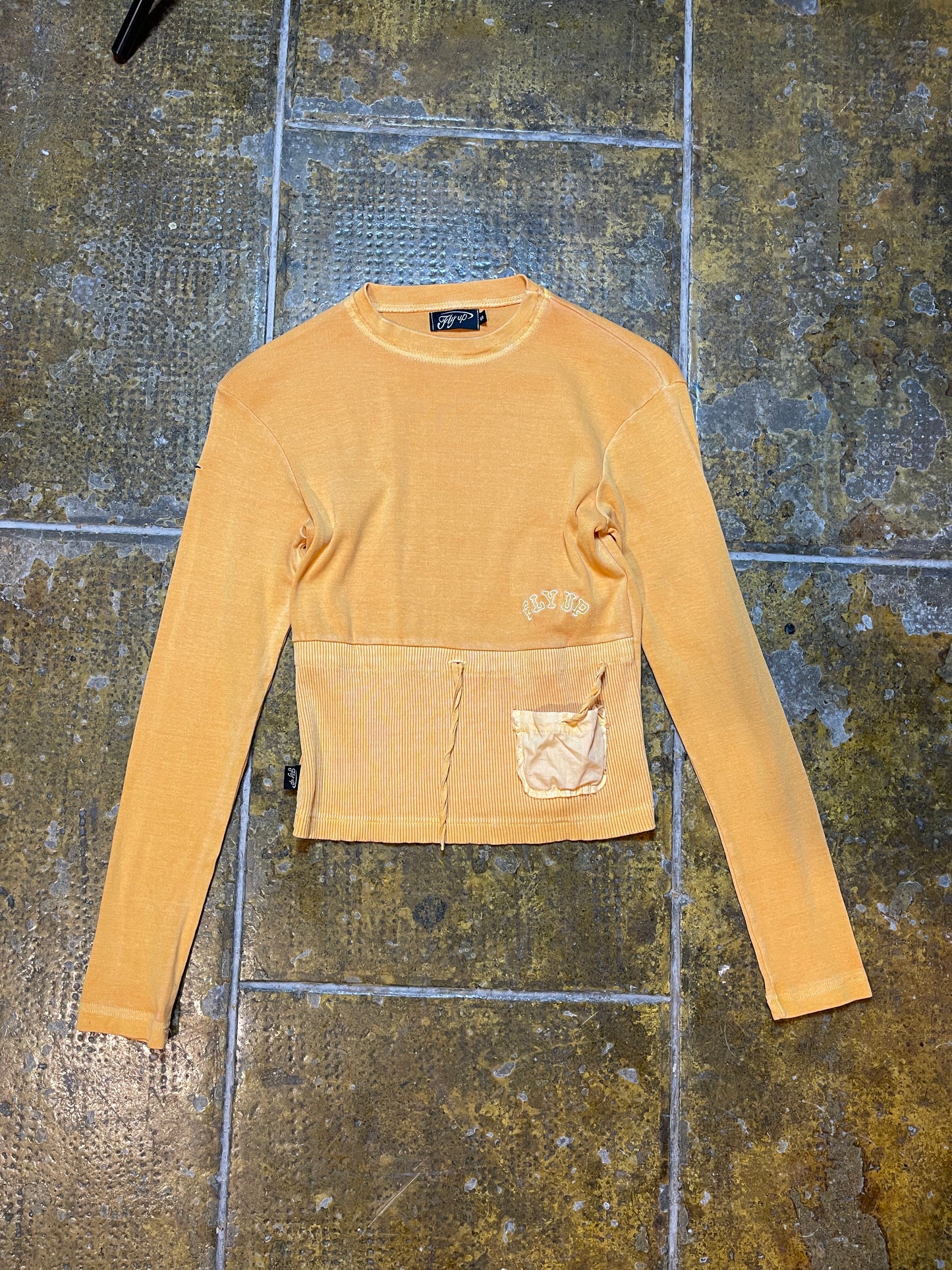 Fly Up Long Sleeve Top Orange 2000s y2k - S