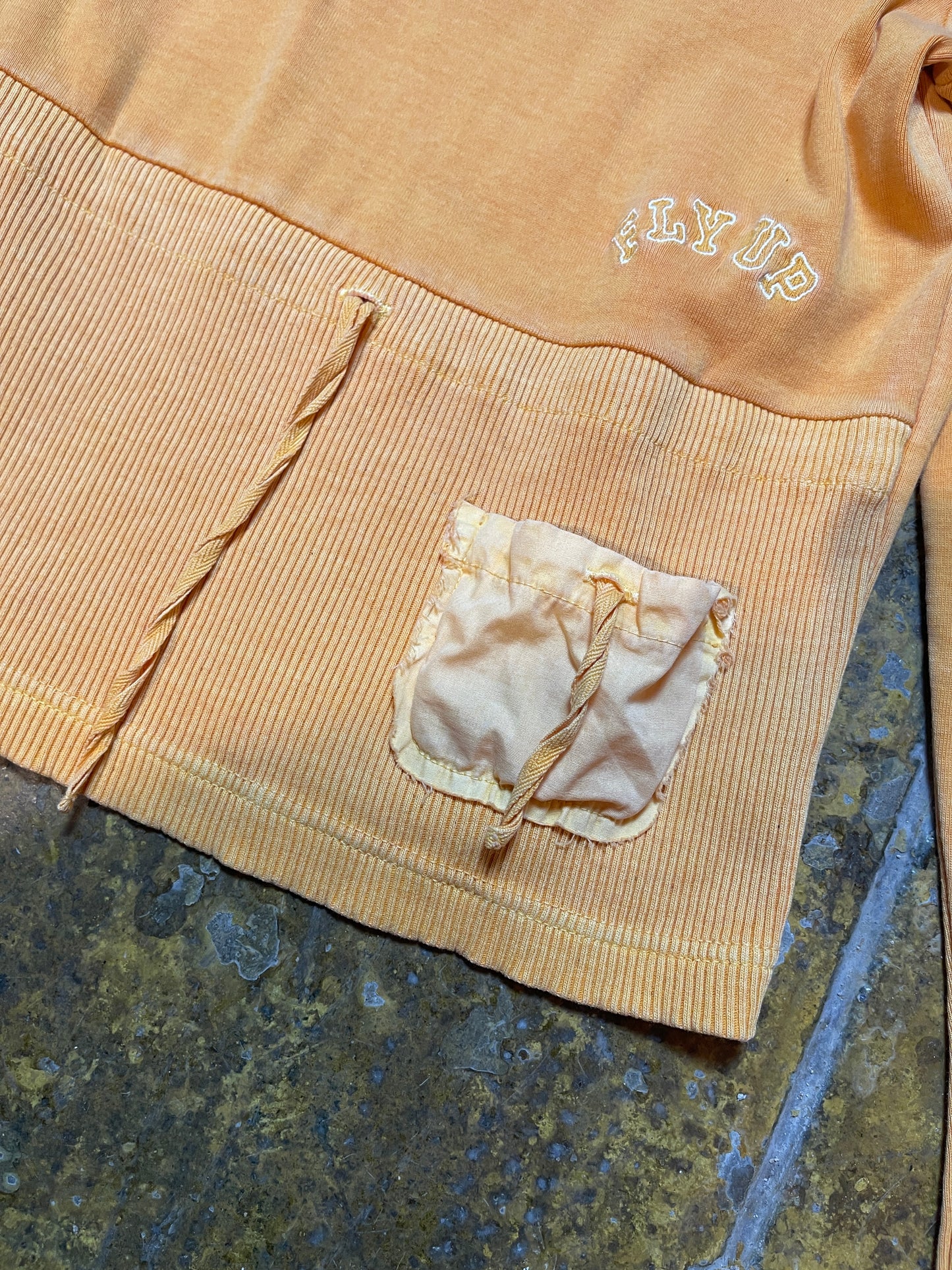 Fly Up Long Sleeve Top Orange 2000s y2k - S