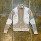 Fly Up Zip Through Sweatshirt Beige 2000s y2k - XS