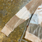 Fly Up Zip Through Sweatshirt Beige 2000s y2k - XS