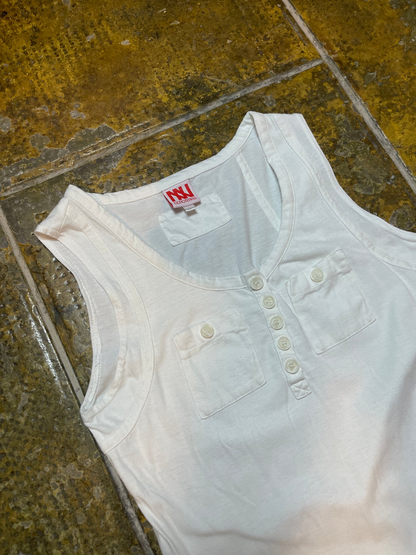 Dorotennis Sleeveless Dress White 2000s y2k - S