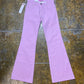 Zolder Jeans Low Waist Flared Denim Pants Pink 2000s y2k Deadstock - XS