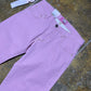 Zolder Jeans Low Waist Flared Denim Pants Pink 2000s y2k Deadstock - XS