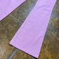 Zolder Jeans Low Waist Flared Denim Pants Pink 2000s y2k Deadstock - XS