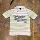 Diesel Short Sleeve Summer Sweatshirt Super Nature Green White 2000s y2k - L
