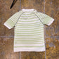 Diesel Short Sleeve Summer Sweatshirt Super Nature Green White 2000s y2k - L