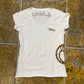 Mala Mujer Short Sleeve Top White 2000s y2k - M
