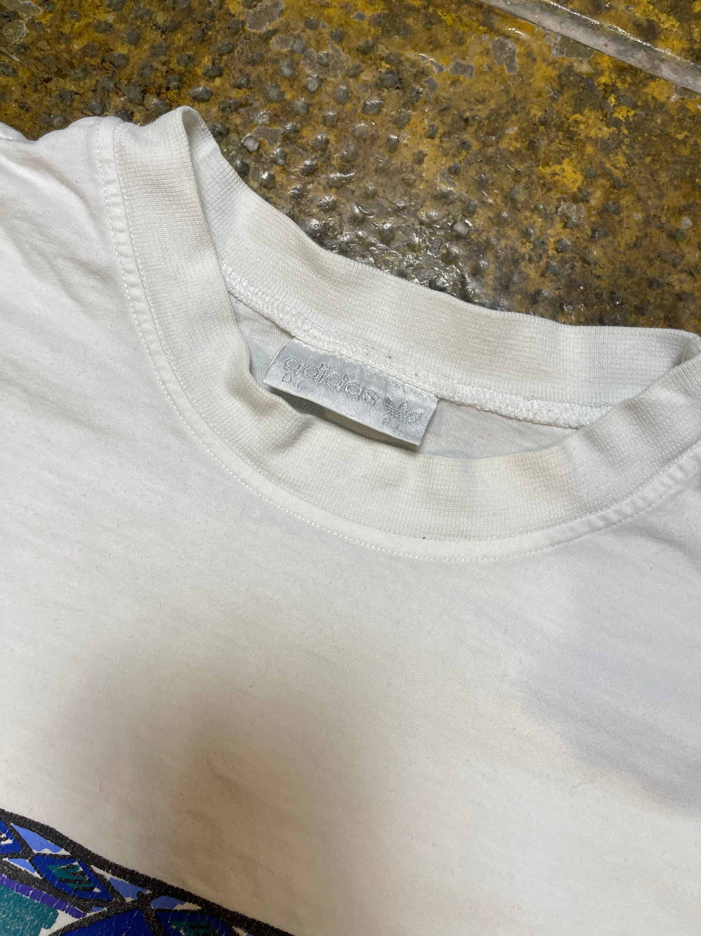 Vintage Adidas T-Shirt 1990s White - L
