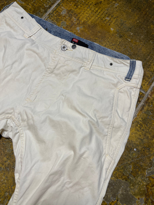 Diesel Bootcut Pants White Patches 2000s y2k - L