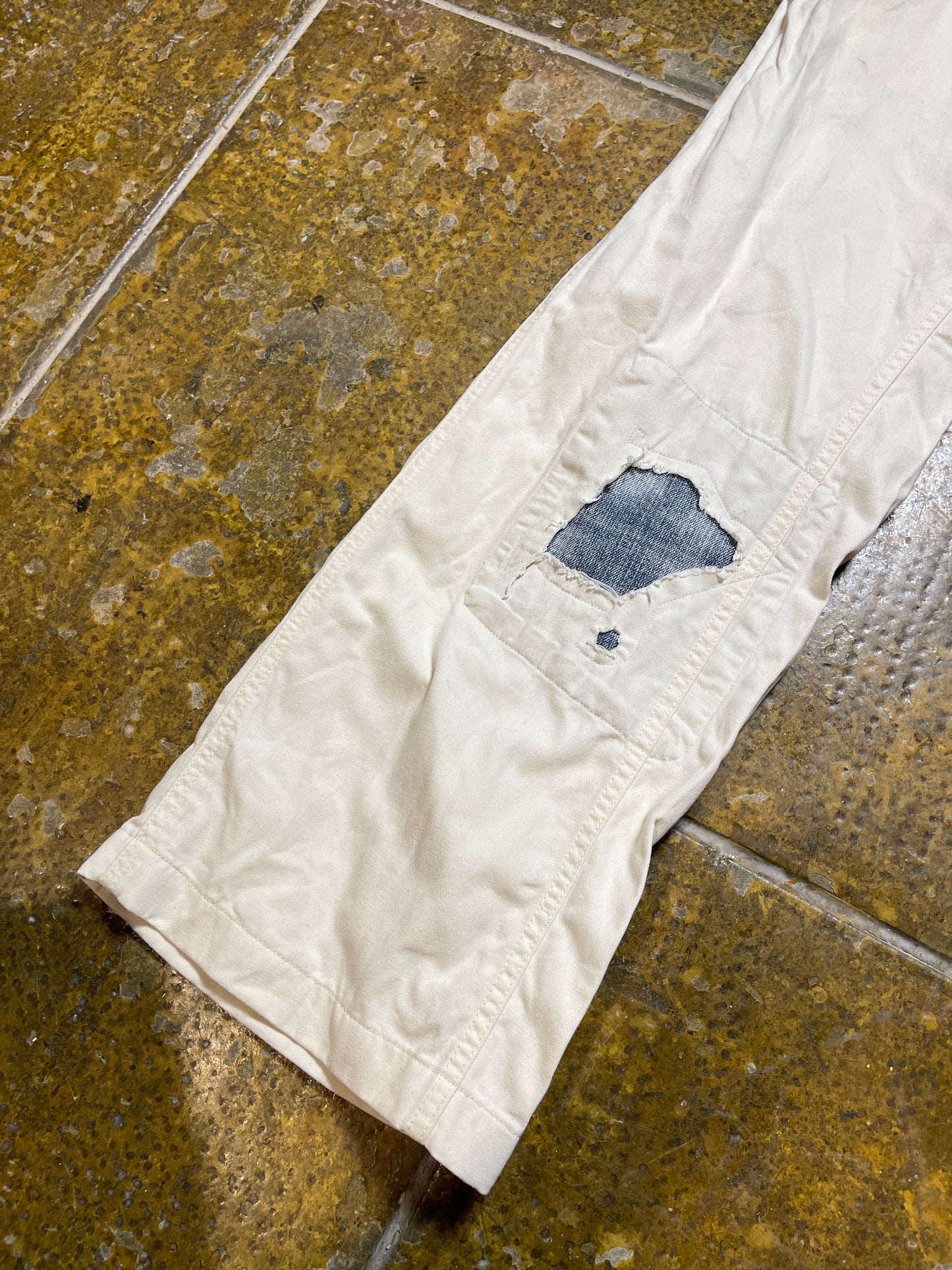Diesel Bootcut Pants White Patches 2000s y2k - L