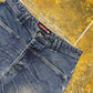 Quiksilver Bootcut Denim Pants Blue 2000s y2k - S