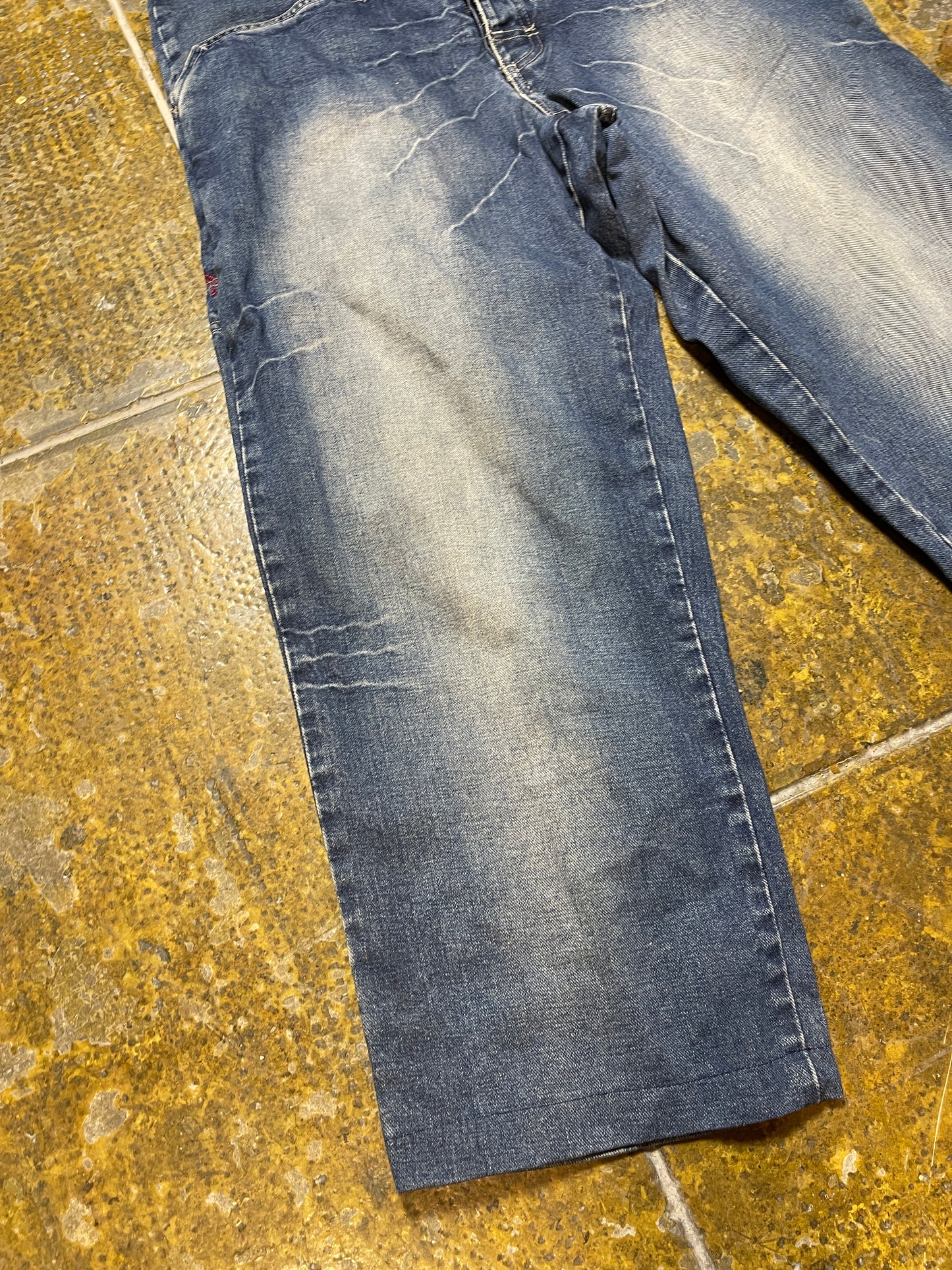 Quiksilver Bootcut Denim Pants Blue 2000s y2k - S