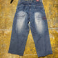 Quiksilver Bootcut Denim Pants Blue 2000s y2k - S