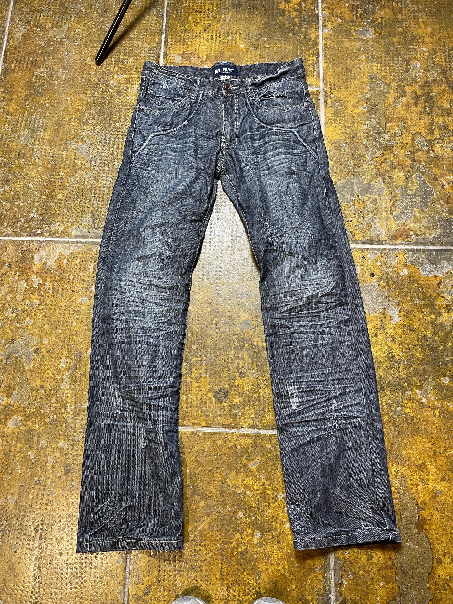 Bel Point Bootcut Denim Pants Blue 2000s y2k - S/M