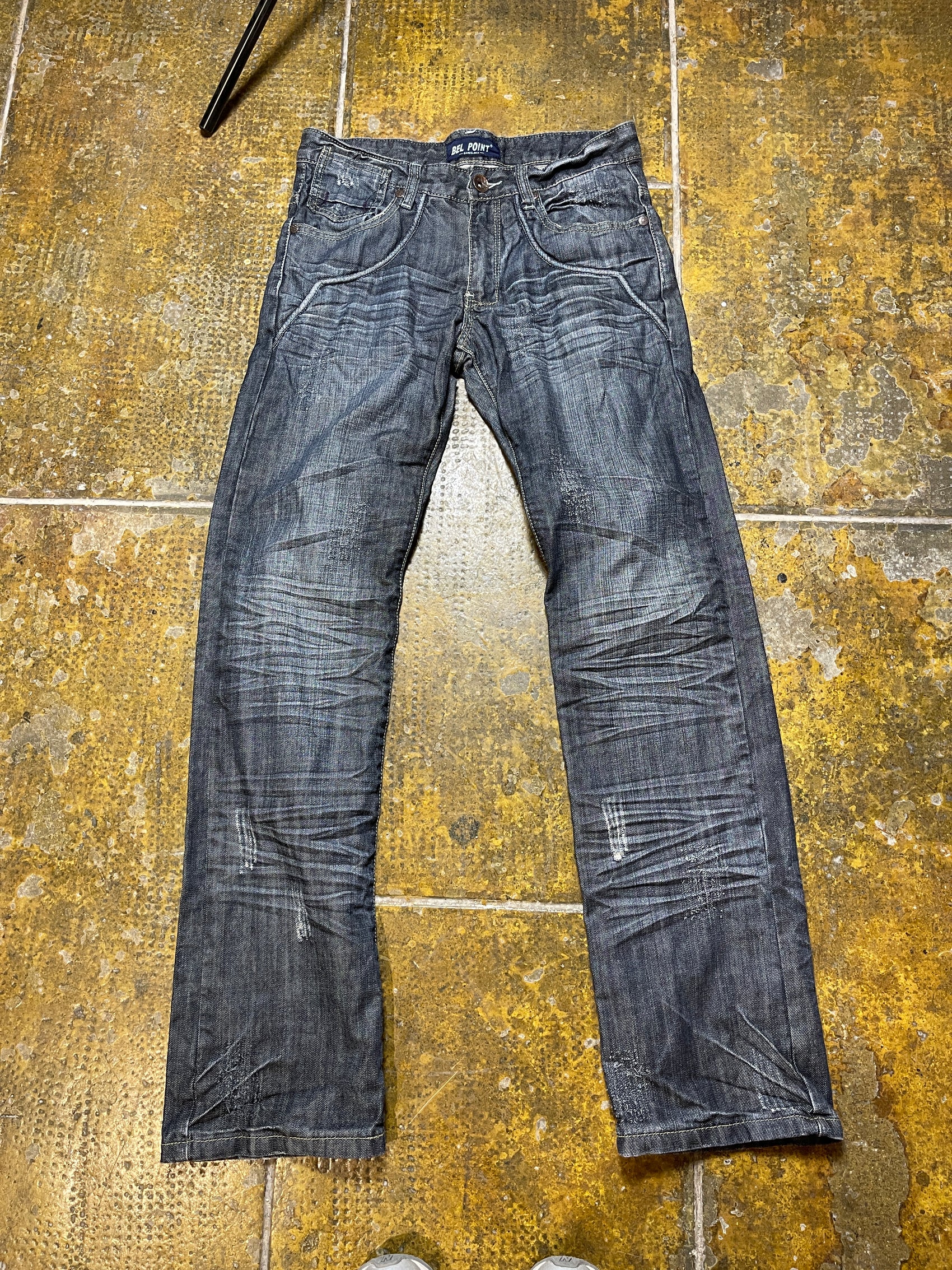 Bel Point Bootcut Denim Pants Blue 2000s y2k - S/M