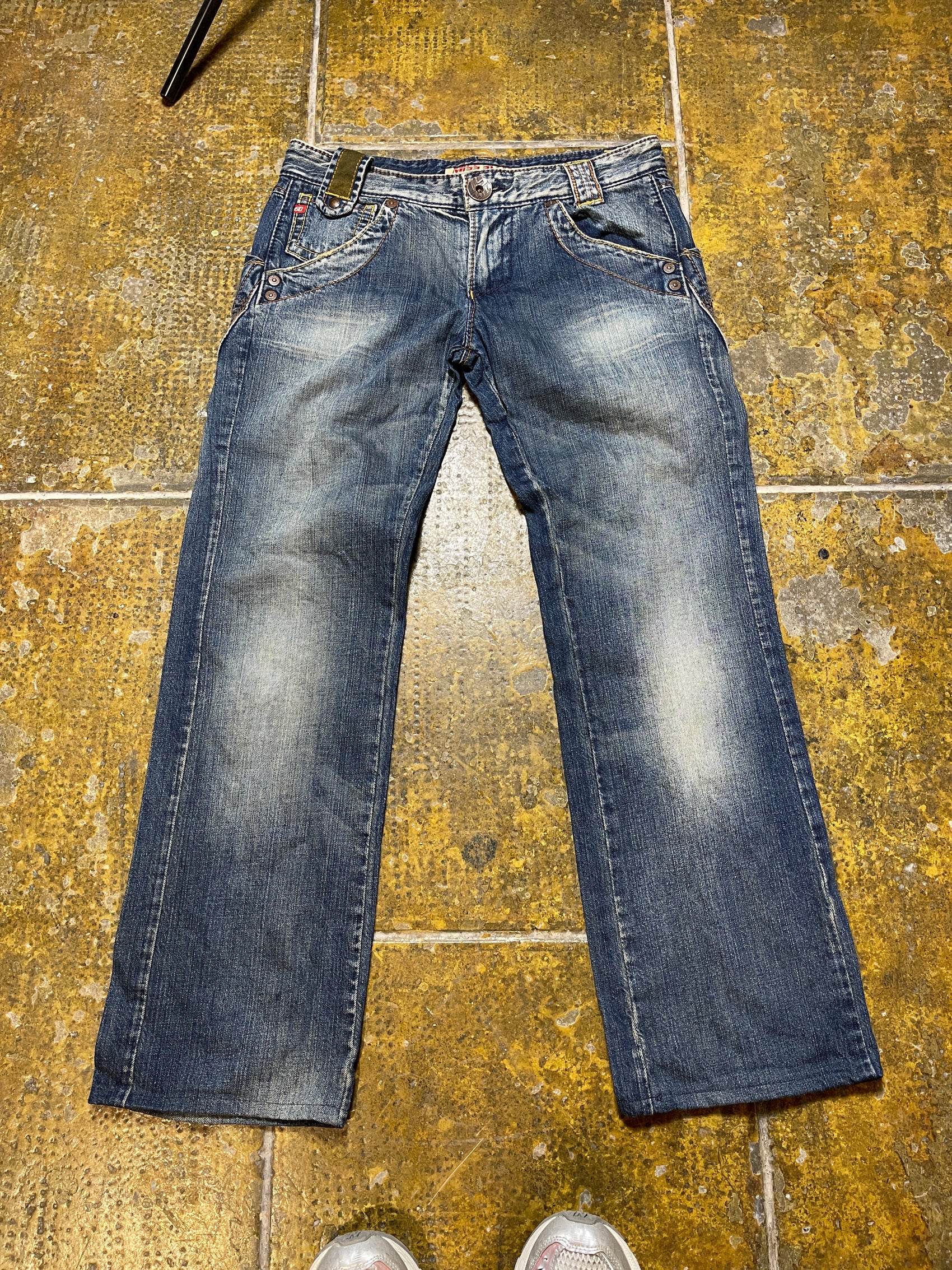 Miss Sixty Bootcut Denim Pants Blue 2000s y2k - M