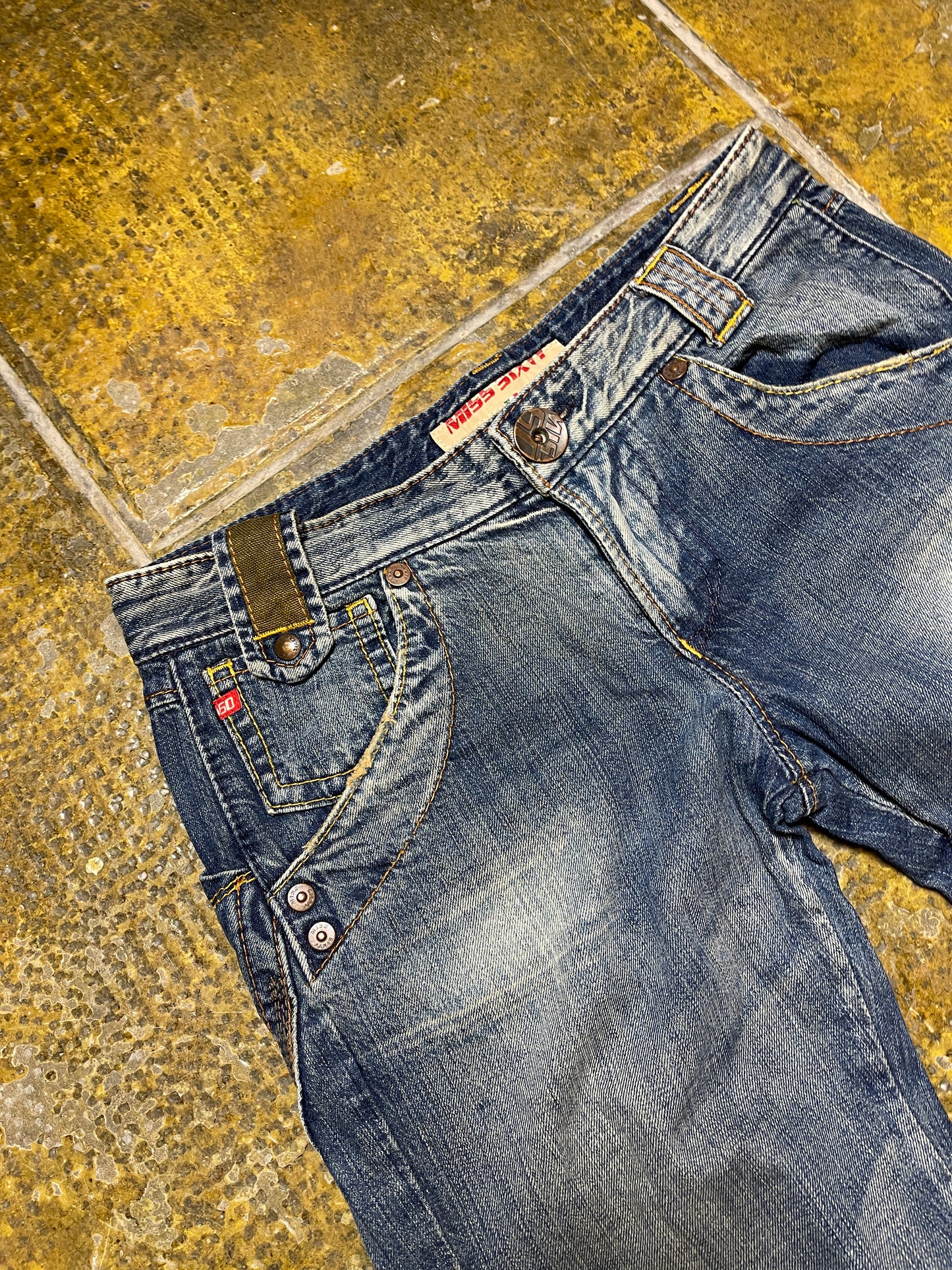 Miss Sixty Bootcut Denim Pants Blue 2000s y2k - M