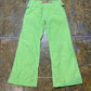 Miss Sixty Low Waist Bootcut Summer Pants Green 2000s y2k - M/L