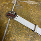 Lion Heart Leather Belt White Big Buckle 2000s y2k