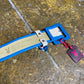 Playboy Belt Leather Cotton Blue Cream 2000s y2k Deadstock