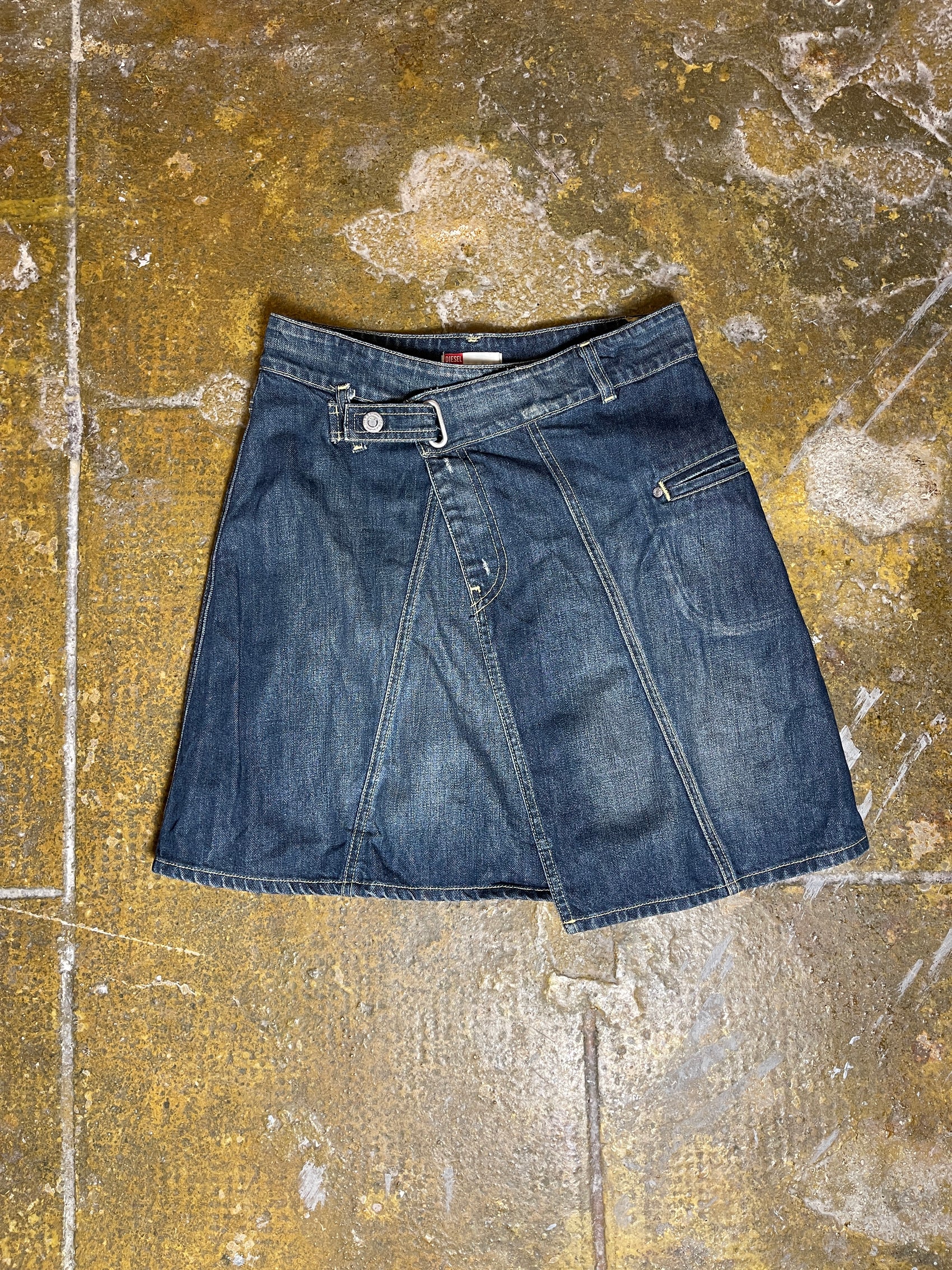 Diesel Denim Skirt Blue 2000s y2k - XS