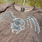 Replay Longsleeve Skull Brown Distressed Motorcycle Sword Club 2000s y2k Deadstock - L