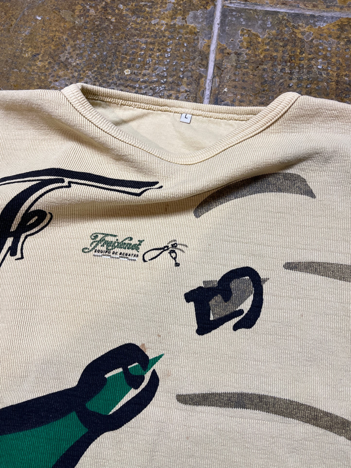 Vintage Freixenet Sweatshirt Bright Mustard 1990s - L