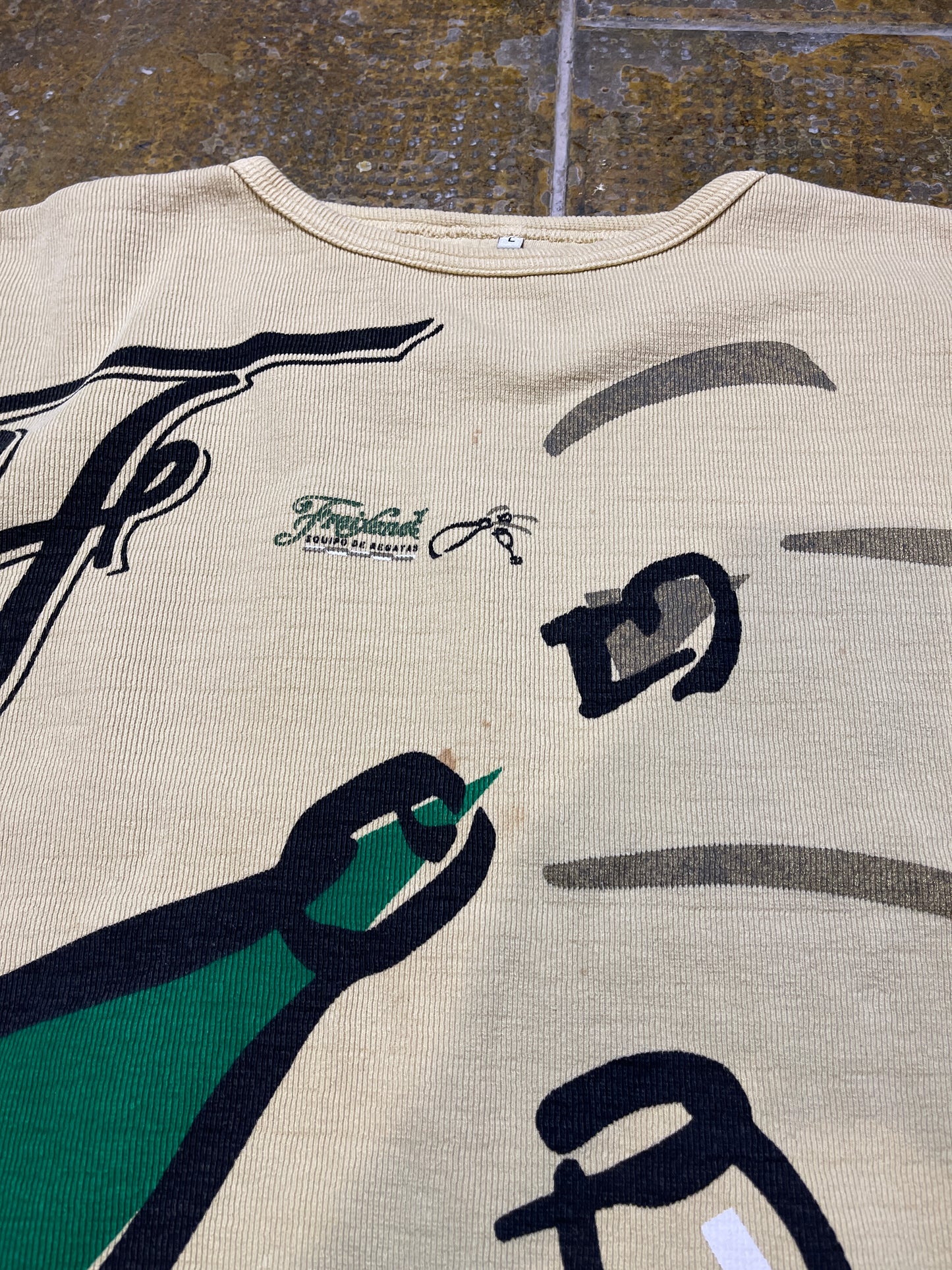 Vintage Freixenet Sweatshirt Bright Mustard 1990s - L
