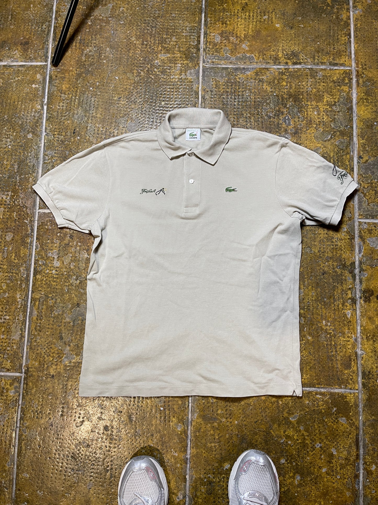 Vintage Lacoste Freixenet Polo Shirt Gray 2000s - M