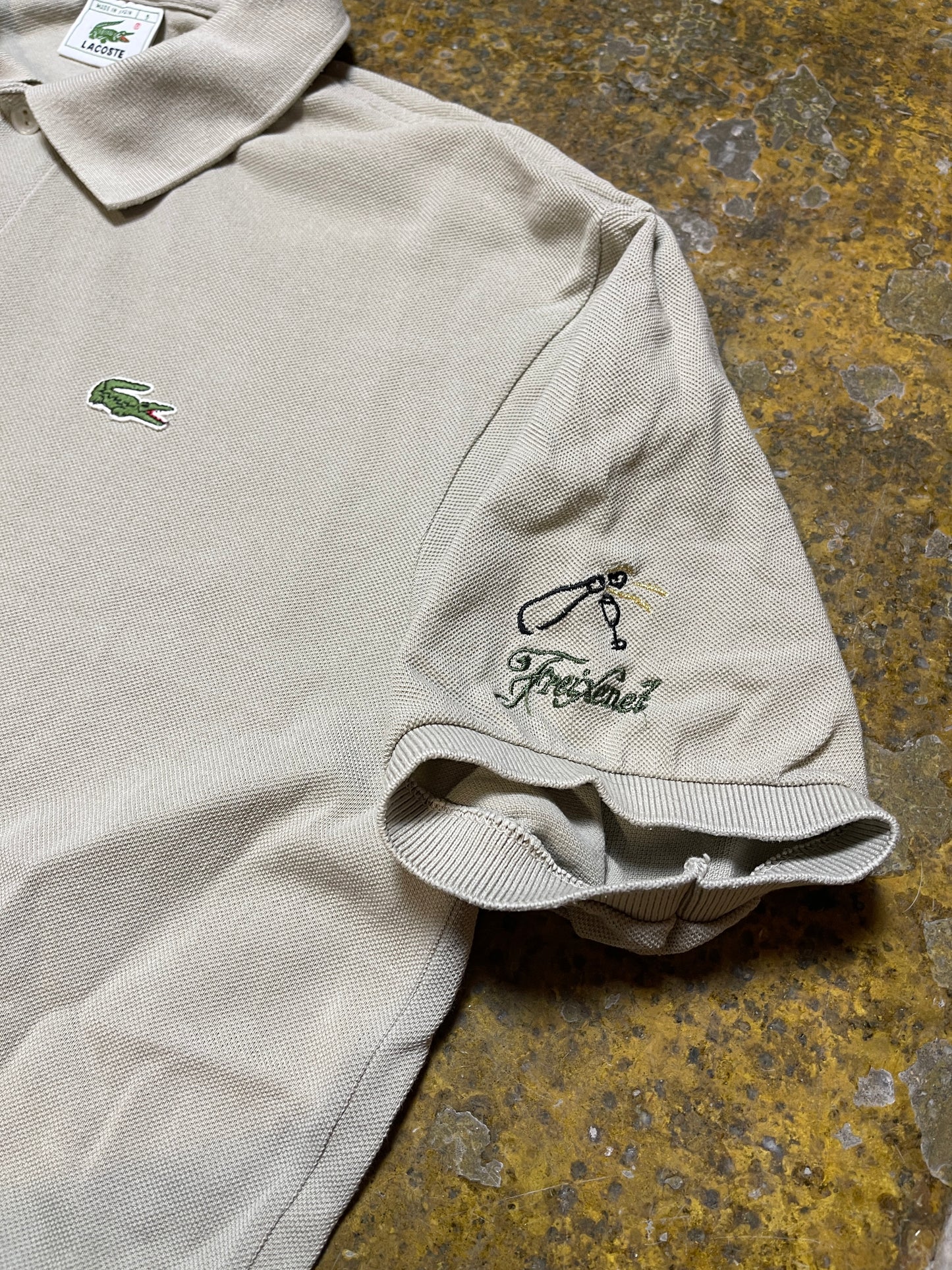 Vintage Lacoste Freixenet Polo Shirt Gray 2000s - M