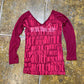 Mala Mujer Long Sleeve Top Red 2000s y2k - S