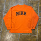 Vintage Nike Sweatshirt Crewneck Orange Spellout 1990s - XS