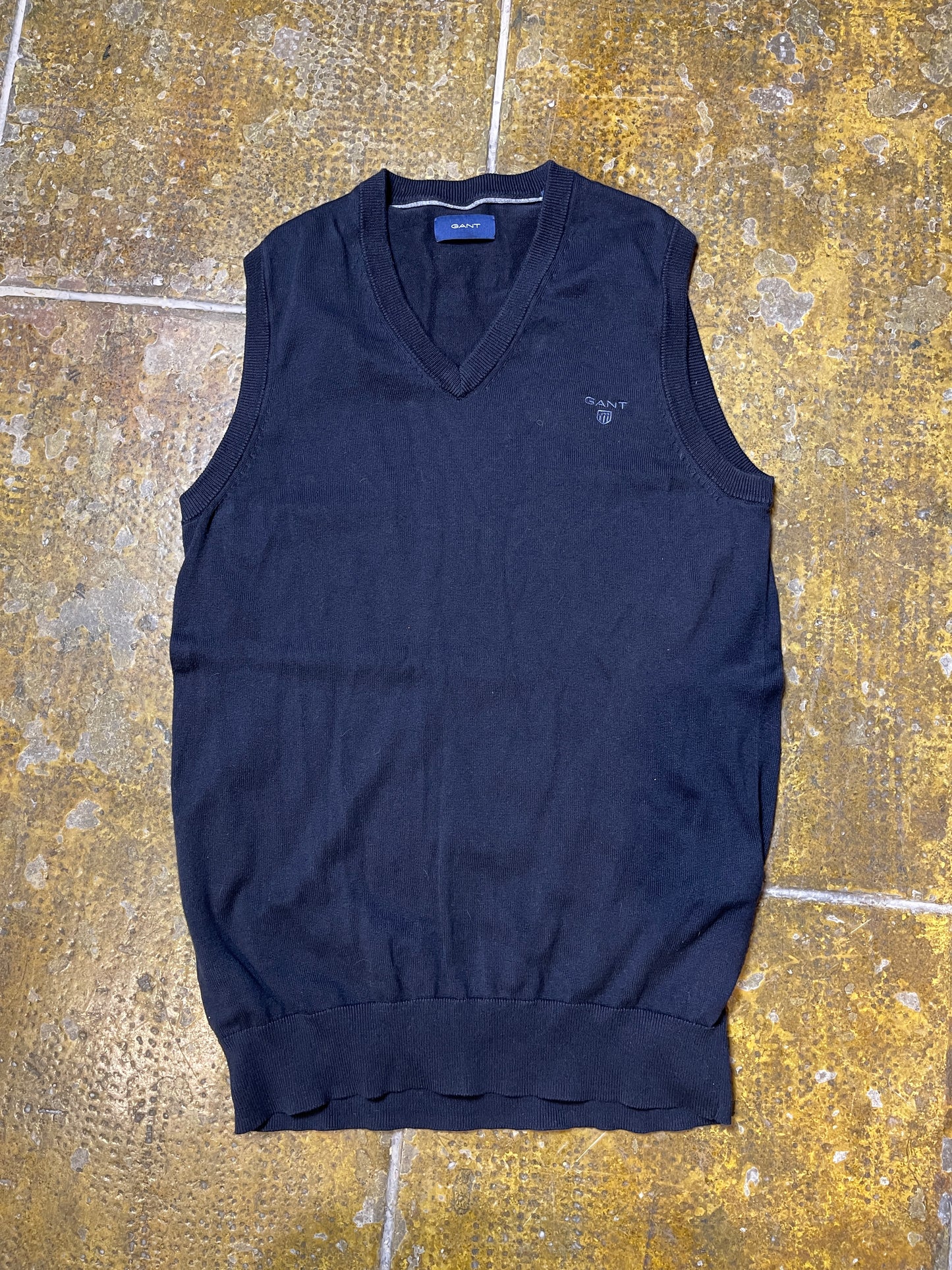 Gant Sleeveless Sweatshirt Navy - M