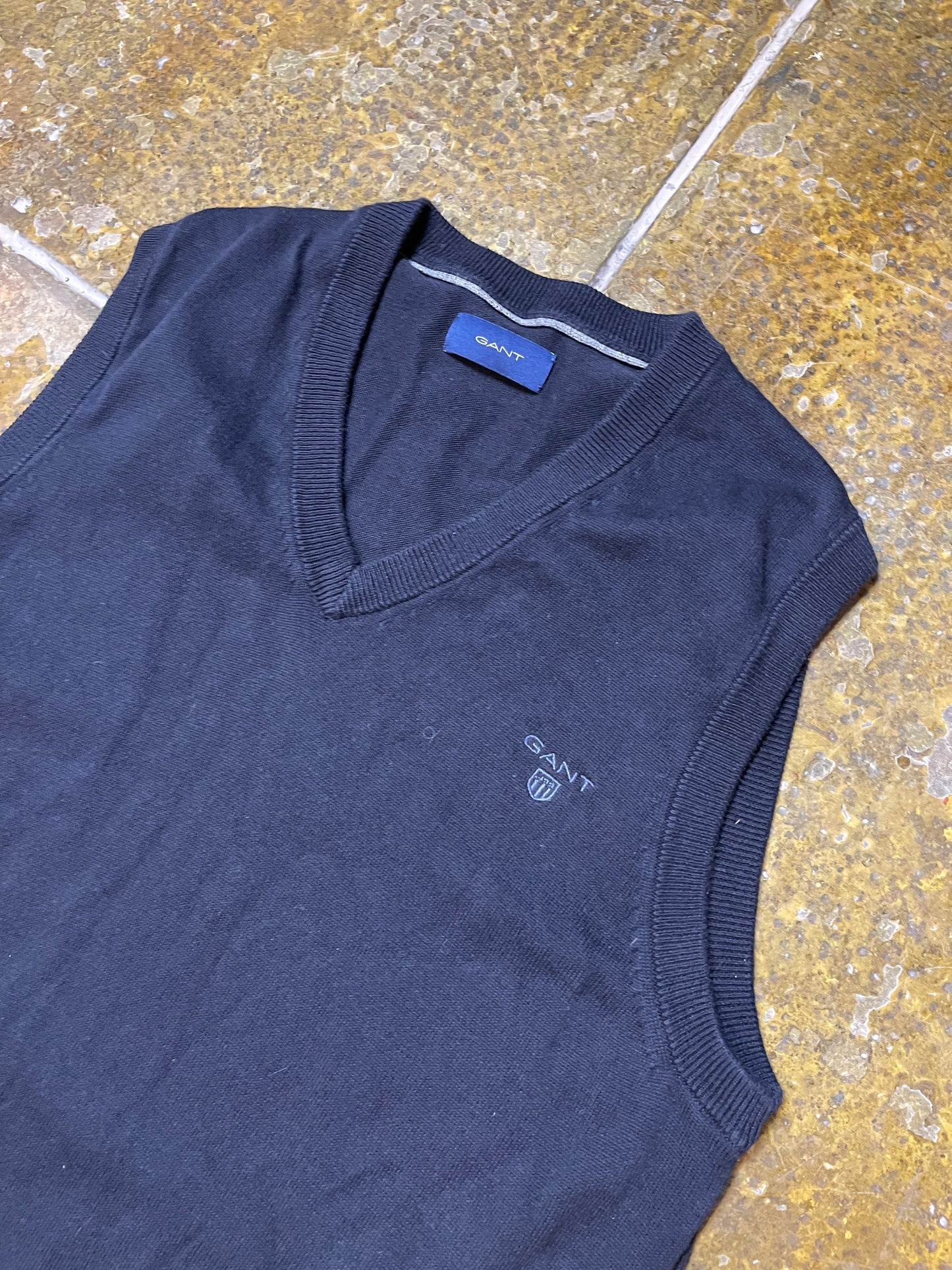 Gant Sleeveless Sweatshirt Navy - M
