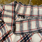 Miss Sixty Short Sleeve Top White checkered 2000s y2k - XS