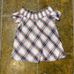 Miss Sixty Short Sleeve Top White checkered 2000s y2k - XS