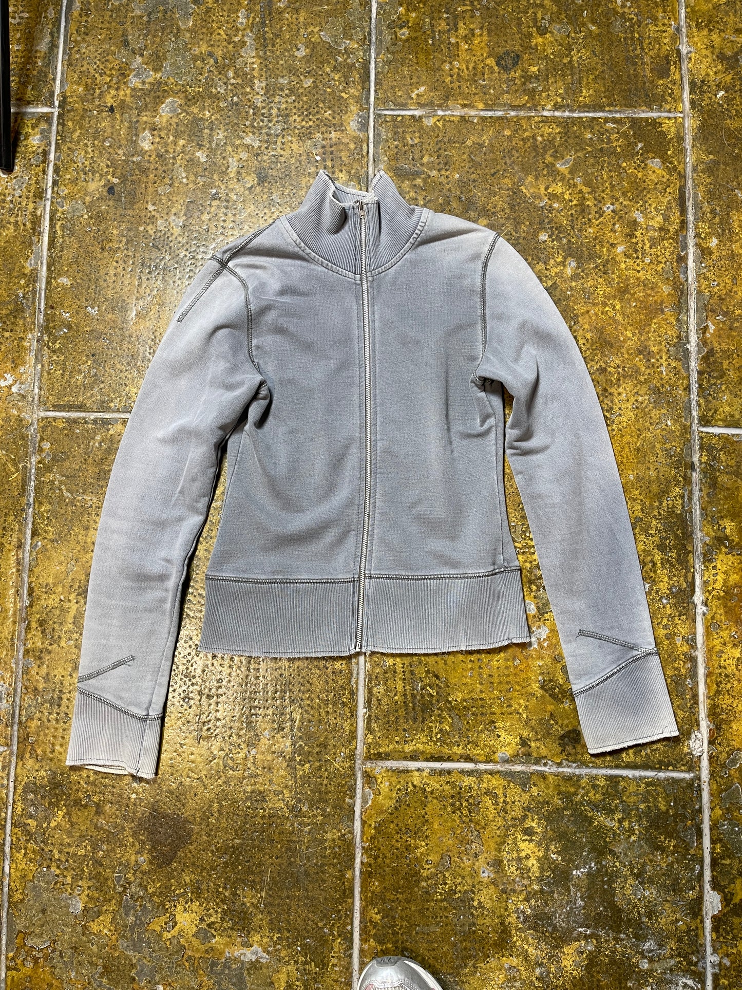 H&M Zip Through Sweatshirt Gray 2000s y2k - S