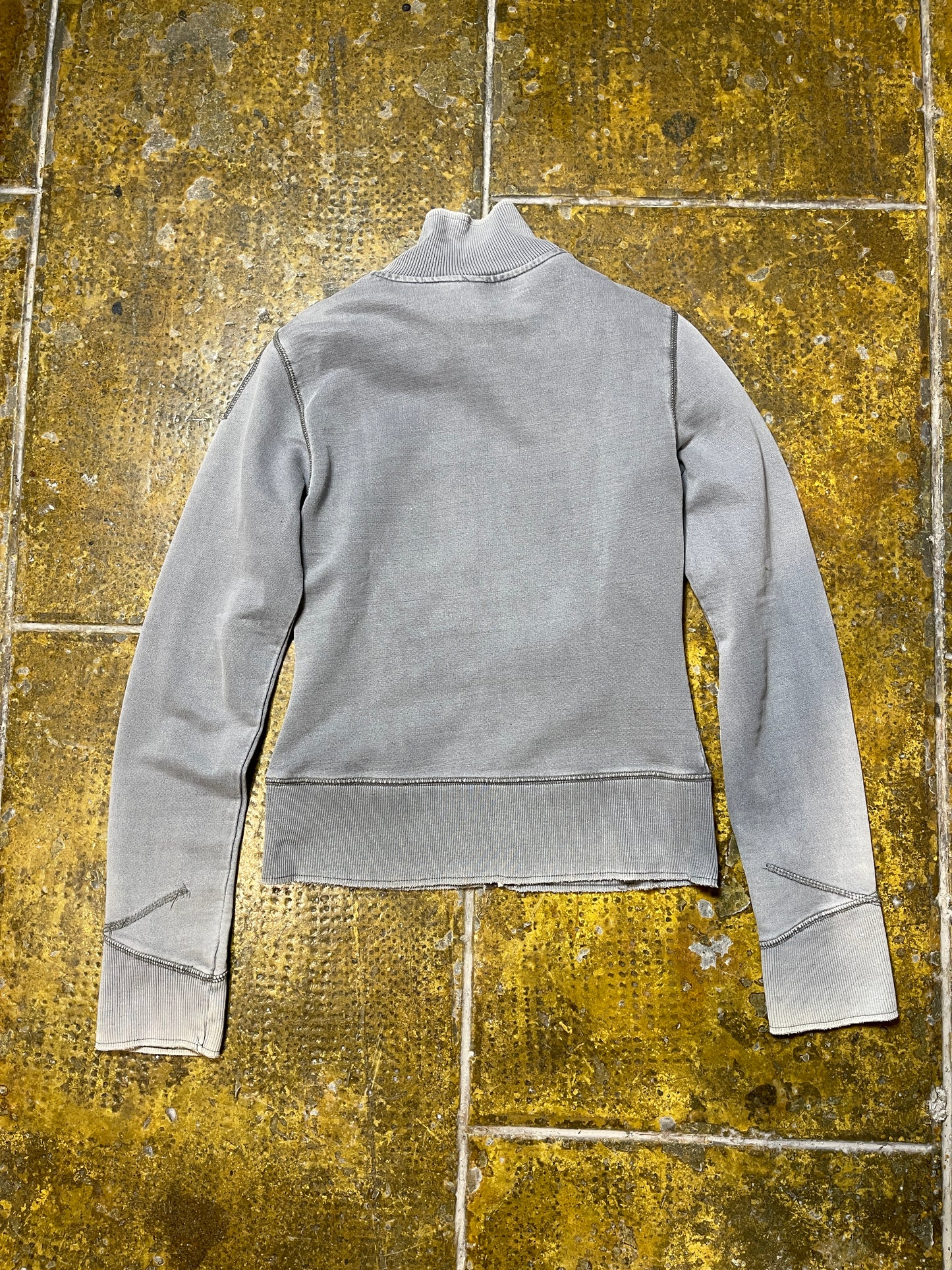 H&M Zip Through Sweatshirt Gray 2000s y2k - S