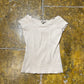 Jennifer Short Sleeve Top Cream 2000s y2k - L