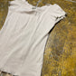 Jennifer Short Sleeve Top Cream 2000s y2k - L