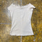 Jennifer Short Sleeve Top Cream 2000s y2k - L