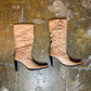 Mustang Leather Boots Brown Beige - 39