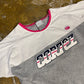 Nike Short Sleeve Top COR727 White Gray Pink 2000s y2k - M