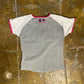 Nike Short Sleeve Top COR727 White Gray Pink 2000s y2k - M
