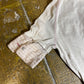 Miss Sixty Short Sleeve Top Cream Gray 2000s y2k - S